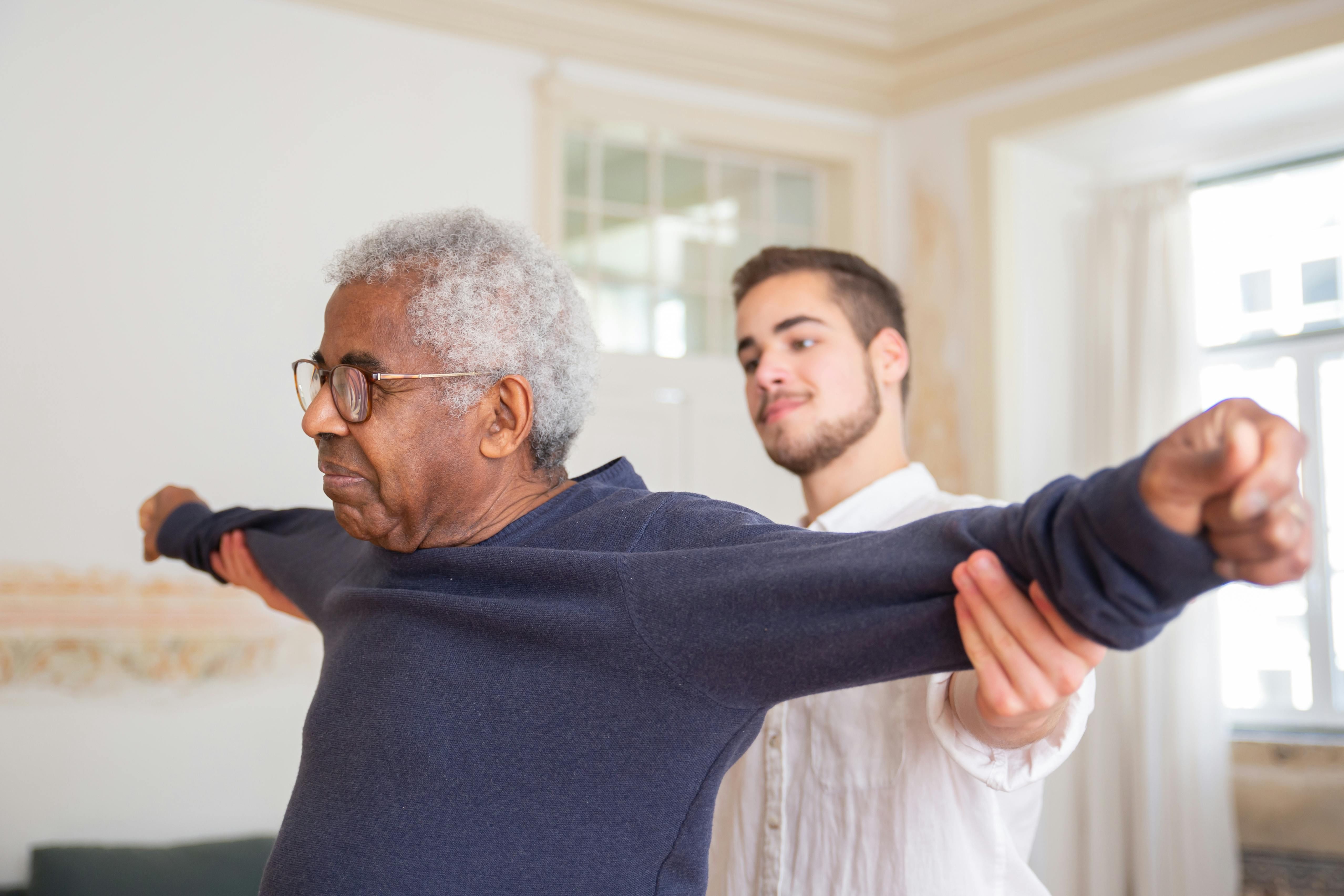 Resident in physical therapy session at The Waters of Gainesboro